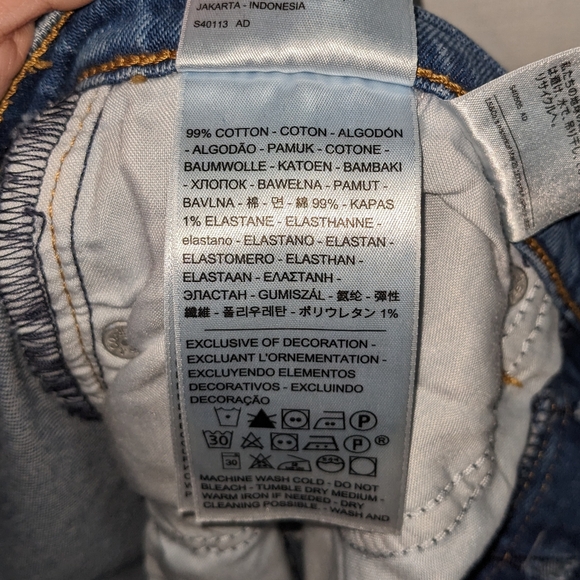 Levi's Wedgie Straight Denim Jean Pant Size 26 - Picture 6 of 11